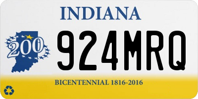 IN license plate 924MRQ