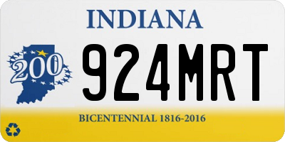IN license plate 924MRT