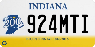IN license plate 924MTI