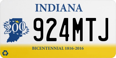 IN license plate 924MTJ