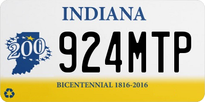 IN license plate 924MTP