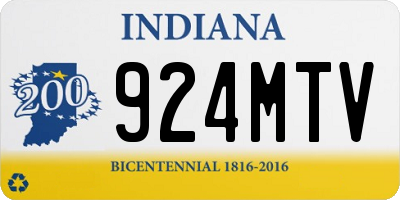 IN license plate 924MTV