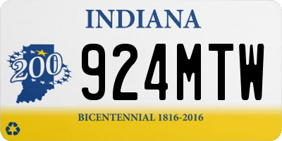 IN license plate 924MTW