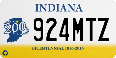IN license plate 924MTZ