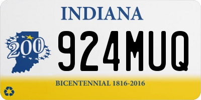 IN license plate 924MUQ