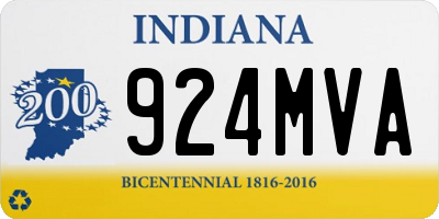 IN license plate 924MVA