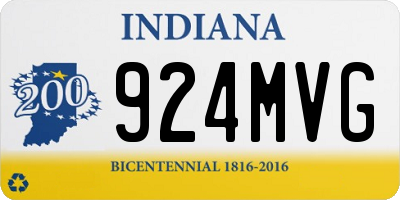 IN license plate 924MVG
