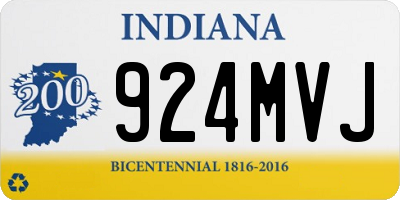 IN license plate 924MVJ