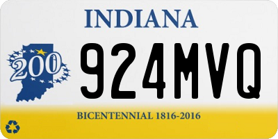 IN license plate 924MVQ