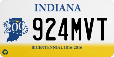 IN license plate 924MVT