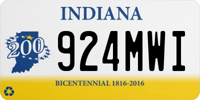 IN license plate 924MWI