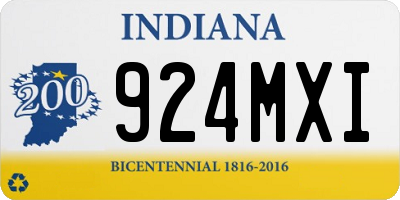 IN license plate 924MXI