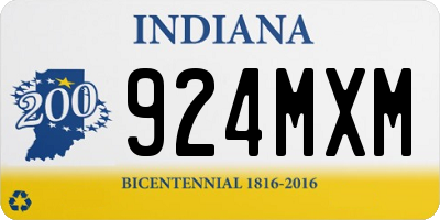 IN license plate 924MXM