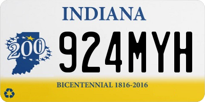 IN license plate 924MYH
