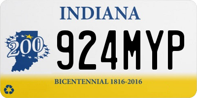 IN license plate 924MYP