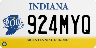IN license plate 924MYQ