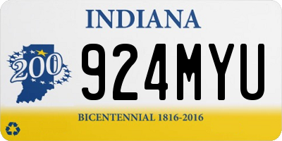 IN license plate 924MYU