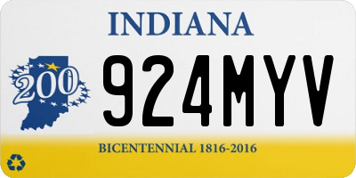 IN license plate 924MYV