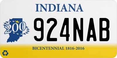 IN license plate 924NAB