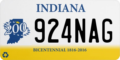 IN license plate 924NAG