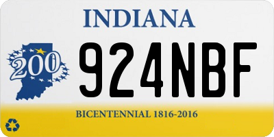 IN license plate 924NBF