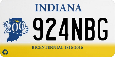 IN license plate 924NBG