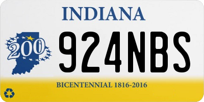IN license plate 924NBS