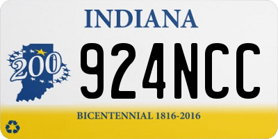 IN license plate 924NCC