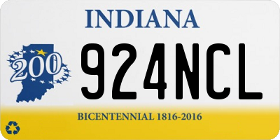 IN license plate 924NCL