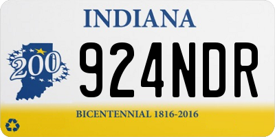 IN license plate 924NDR