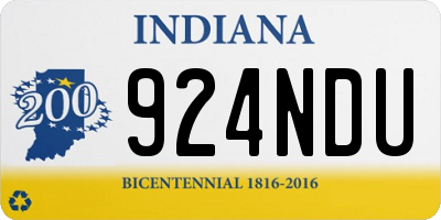 IN license plate 924NDU
