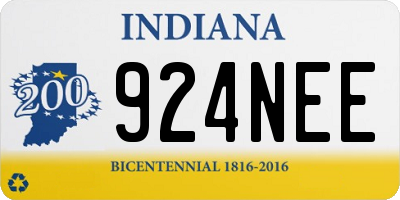 IN license plate 924NEE