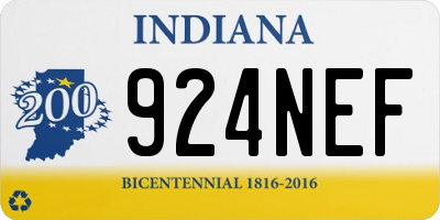 IN license plate 924NEF