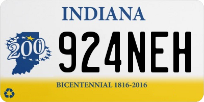 IN license plate 924NEH