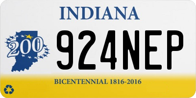 IN license plate 924NEP