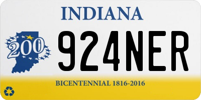 IN license plate 924NER