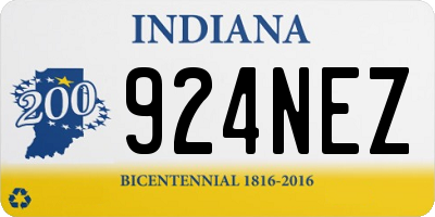 IN license plate 924NEZ