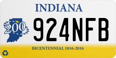 IN license plate 924NFB