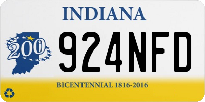 IN license plate 924NFD