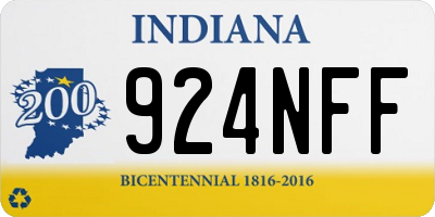IN license plate 924NFF