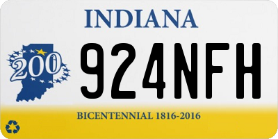 IN license plate 924NFH