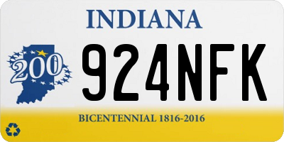 IN license plate 924NFK