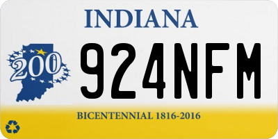 IN license plate 924NFM