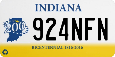 IN license plate 924NFN