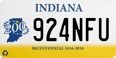 IN license plate 924NFU