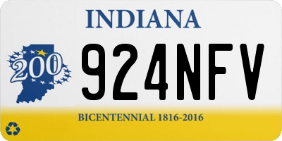 IN license plate 924NFV