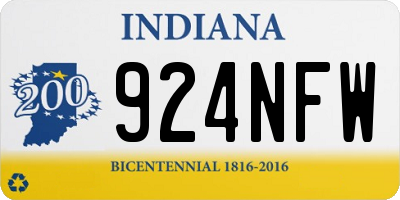 IN license plate 924NFW