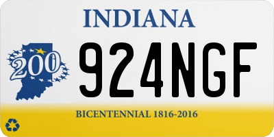 IN license plate 924NGF