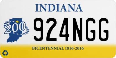 IN license plate 924NGG