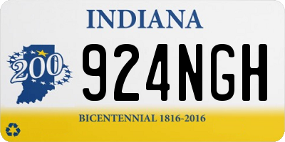 IN license plate 924NGH